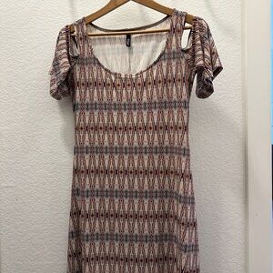 Viereck Open Shoulder Dress